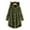 Army Green, variant on Jacenvly Fall & Winter Clothes Cardigan Sweaters Women Plus Size Button Plush Tops Hooded Loose Cardigan Wool Outerwear Coat Jacket