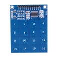 thumbnail image 1 of Cambiar Sensor Táctil Interruptor TTP229, Sensor táctil, 2,4 V-5,5 V, placa capacitiva táctil, placa PCB de 16 canales, 1 of 8