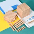 thumbnail image 3 of Montessori DIY Wooden Base Ten Blocks Math Learning Toy Manipulative Early Math Learning Package A, 3 of 9