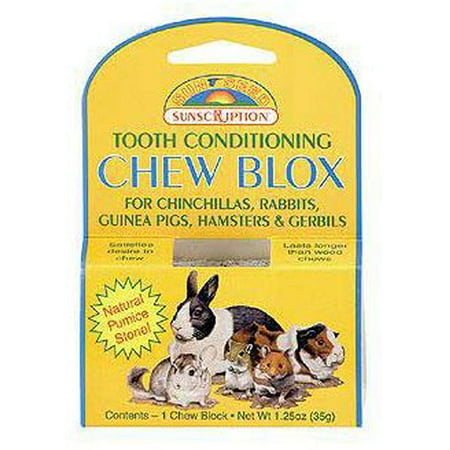 Guinea Pig Animals - Small Animal Chew Blox, Great for chinchillas, rabbits, guinea pigs, hamsters and gerbils, this natural pumice block satisfies the desire to.., By Sunseed Sunscription