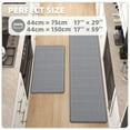 thumbnail image 3 of PABUBE Kitchen Rugs and Mats Anti Fatigue Cushioned, Non Slips Kitchen Floor Mat in Front of Sink, Memory Foam Floor Mat for Standing, 17"x29"+17"x59", Gray, 3 of 9