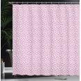 thumbnail image 3 of Ambesonne Spring Shower Curtain, Tulip Flowers Hearts Art, 69"Wx70"L, Soft Pink Dark Teal, 3 of 4