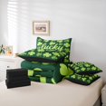 thumbnail image 6 of Feelyou Green Lucky Shamrock Bedding Comforter Set 7pcs, Spring Plant King Bedding Sets, 6 of 8