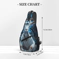 thumbnail image 2 of Lsque Forest Meditating Goat Pattern Cross Chest Bag Diagonally – Premium Durable Front Chest Sling with Adjustable Padded Strap, High-Capacity Storage, 2 of 8