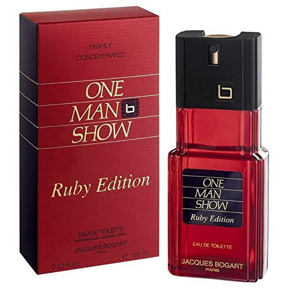 Jacques Bogart One Man Show for Men, Eau de Toilette Spray, Ruby Edition, 3.33 Ounce