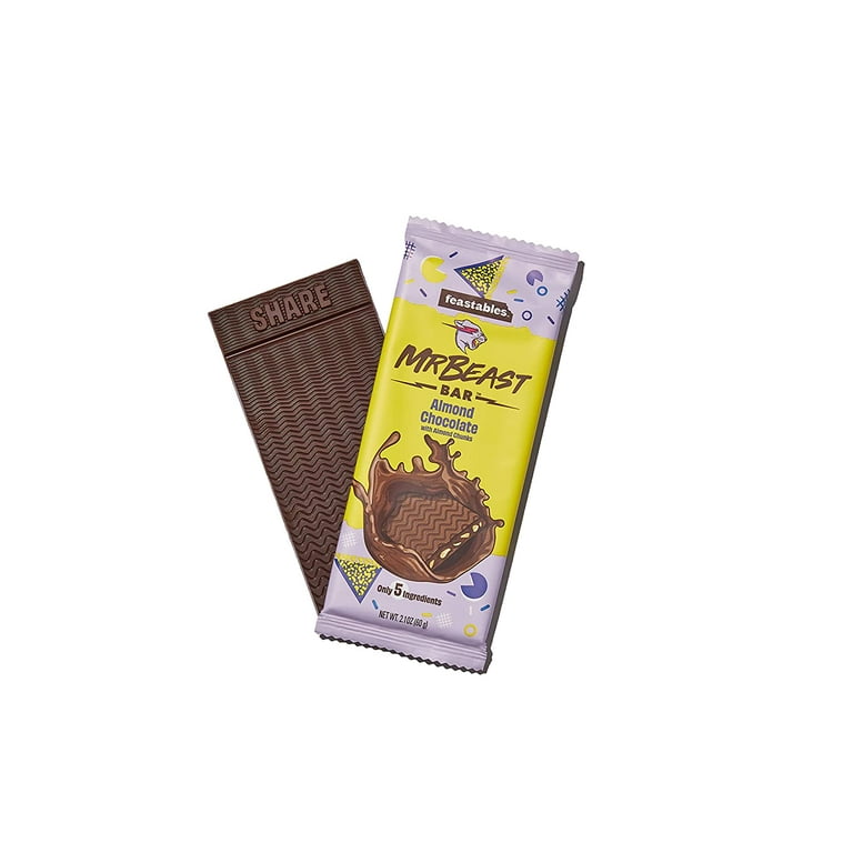 Feastables MrBeast Chocolate Bars/chokladkakor (10 x 60g) (Milk Chocolate)