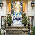 thumbnail image 5 of YANHAIGONG Christmas Door Covers for Front Door,Christmas Door Covers Decorative,Merry Christmas Decorations Door Cover,35 X 71" Christmas Snowman Door Cover,Christmas Day Door and Wall Decoration, 5 of 7