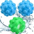 thumbnail image 1 of 3 Piezas De Bolas De Secadora De Vapor Reutilizables, Bolas De Secadora De Lavado, Bola De Secadora Con Vapor, Suavizante De Telas Reduce La Estática, Ropa Seca Esponjosa Suave Con Menos Arrugas, 1 of 5