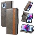thumbnail image 1 of Case for Motorola Moto Edge S Cover Leather Wallet Folio Case Book Design Flip Magnetic Closure - Grey, 1 of 5