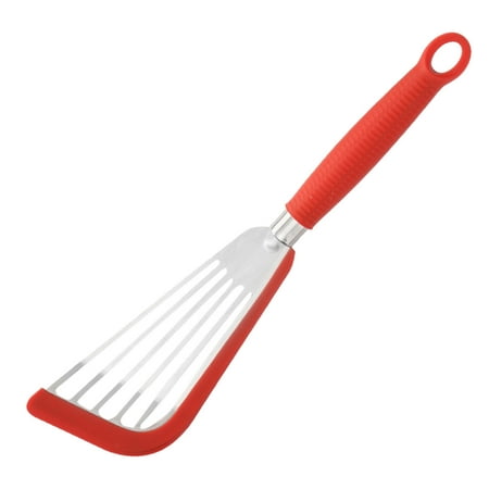 

WIURAY Cooking Utensils Stainless Steel Fish Frying Spatula Silicone Fish Frying Spatula Leakage Spatula Stainless Steel Butterfly Spatula Kitchen Steak Spatula Fan Pan Frying Spatula