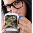 thumbnail image 2 of 3dRose, Tuatara, lizard, Pukaha Mount Bruce Wildlife, New Zealand-AU02 DWA6533 - David Wall, 15oz Two-Tone Blue Mug, 2 of 7