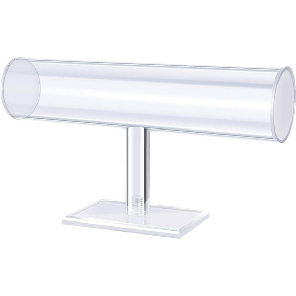 BlinkLLX Hovering Acrylic Bracelet Jewelry Display Stand Holder Acrylic T Bar Necklace Display Stand Jewelry Holder Organizer(Clear)