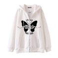 thumbnail image 2 of Sudadera con capucha oscura hip-hop gótica Harajuku Y2k con cremallera para hombres y mujeres, chaqueta deportiva informal Harajuku, 2 of 4