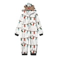 thumbnail image 2 of Odeerbi Matching Family Christmas Pajamas Sets Hooded Onesie Sleepwear Boys Girls Cute Xmas Light String Print Plush Jumpsuit 2025 Long Sleeve Parent-Child Loungewear Sleepwear Jammies for Kids, 2 of 4