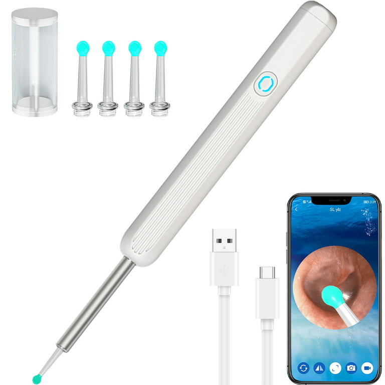 Ear Wax Removal, Ear Wax Removal Tool, 1080P HD Wireless & Waterproof Ear  Wax Remover Endoscope Otoscope with 6 LED Lights, Ear Wax Removal Kit for  Kids, Adults & Pets 