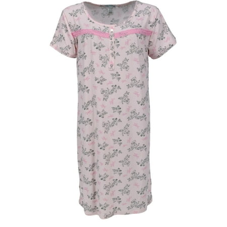 

Elegant Emily Floral Button Nightgown (Women)