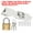 Silver/Gold, variant on Uxcell Door Lock Hasp Latch, Stainless Steel Safety Hasp Lock Clasp Hinge Packlock with Screw/Key Silver/Gold 2.24"