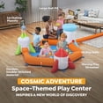 thumbnail image 4 of H2OGO! Inflatable Mega Play Center - CosmoKids - 85" Spaceship Ball Pit, 50 Balls, 2 Foam Rockets, 2 Planets, Electric Air Blower, In-Outdoor, Kids 3+, 4 of 11