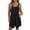 Black, variant on Rompers for Women Square Neck Sleeveless Casual Loose Fit Short Jumpsuits Wide Leg Pleated Summer Vacation One Piece Rompers with Pockets Light Blue 2XL