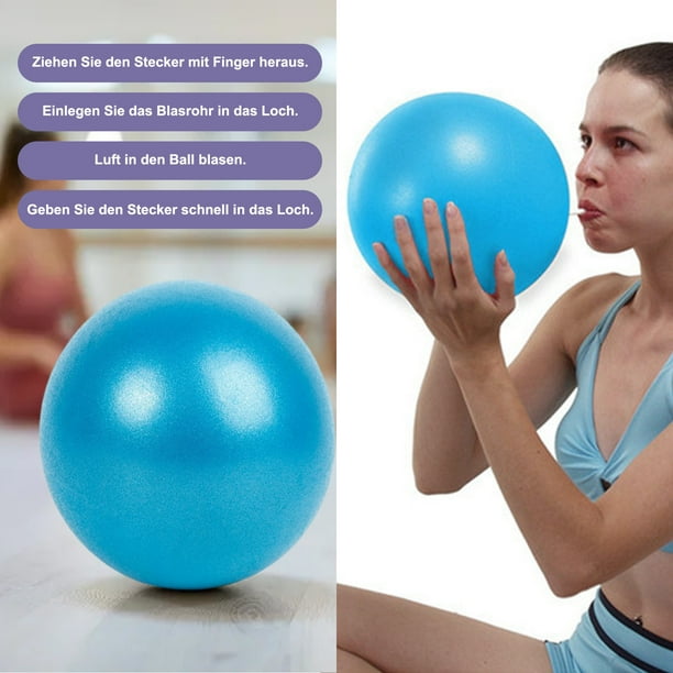 2 Pack Pilates Ball Exercise Balls 25cm Soft Yoga Ball Small Anti Burst Fitness Ball Gym Ball for Pilates Core Training Yoga Balance