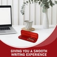 thumbnail image 3 of WEUVEB Ensemble de Stylos en Bois Rouges pour Bureau avec Stylo-Plume pour Écrire des Mémos, 3 of 8