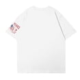 thumbnail image 3 of Dweltoz 250 Year Anniversary Usa 4th Of July America Women T-Shirt Short Sleeve Graphic Top Solid Plus Size Tops Independence Day Crewneck Fashion Leisure 1776-2026 Pullover,White M, 3 of 4