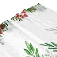 thumbnail image 5 of Christmas Flower Leaves Shower Curtain Watercolor Winter Floral Natural Holiday Home Bathtubs Bathroom Curtain Decoration 72"x72", 5 of 6