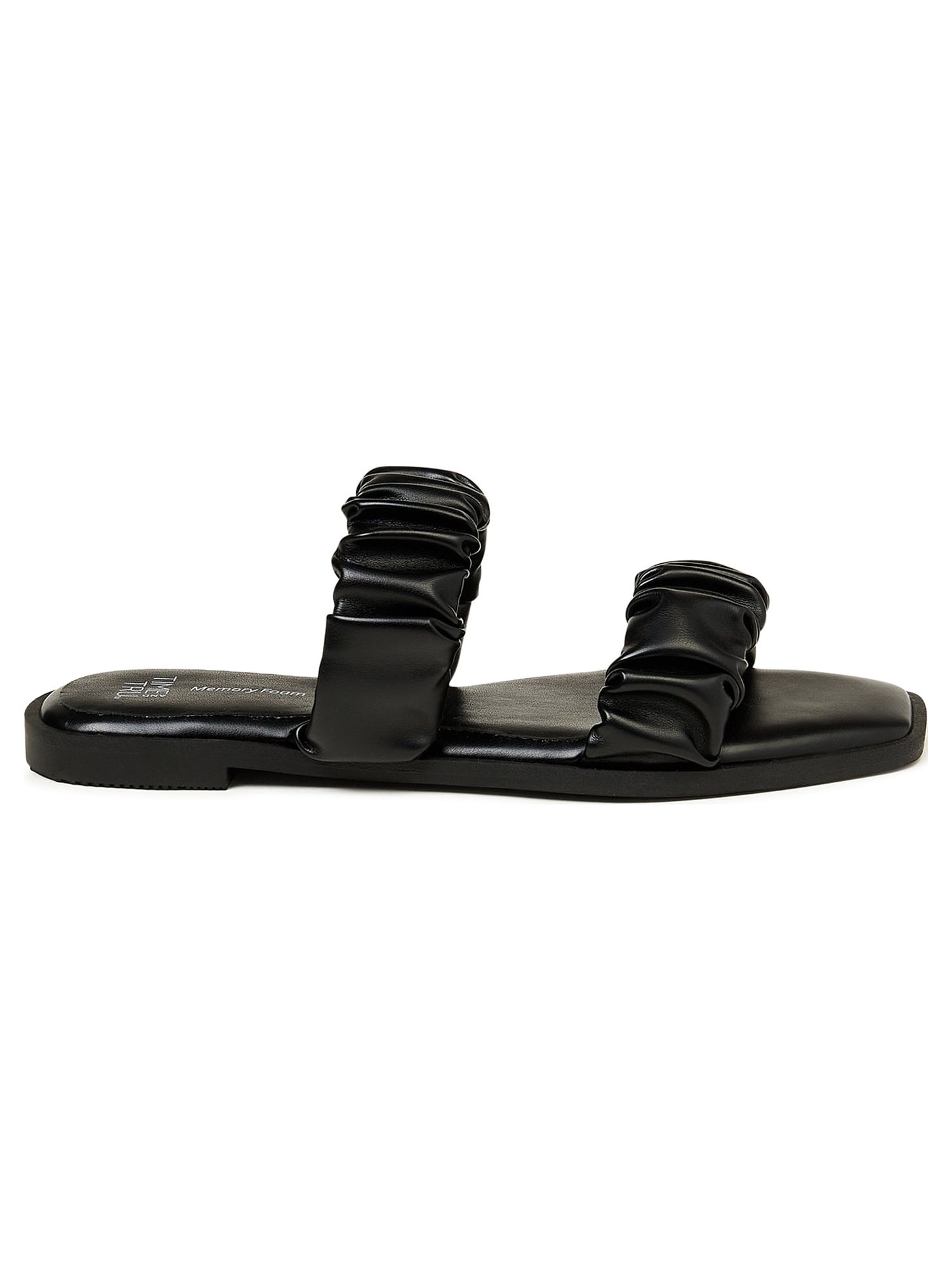Time and Tru Women's Ruched Strap Sandals