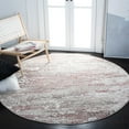 thumbnail image 2 of SAFAVIEH Meadow Beulah Abstract Area Rug, Beige/Pink, 10' x 10' Round, 2 of 8