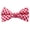Red, variant on Men's Gingham Checkered Pattern Pre-Tied Clip-On Bow Tie - Light Blue