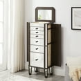 thumbnail image 3 of Powell Reboda Mirrored Jewelry Armoire, Dark Espresso, 3 of 15