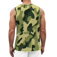 thumbnail image 4 of Beshee Tank Tops Men, Men's Summer Outdoor Digital Print Casual Holiday Street Hipsters Sleeveless Tank Top Mens Shirts Blue XL, 4 of 6