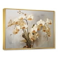 thumbnail image 2 of Designart "Delicate Abstraction Of Minimalist Orchid Blossoms" Orchids Floater Framed Wall Decor, 2 of 5
