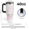 thumbnail image 3 of Cinnamoroll Car Cup Tumbler with Handle & Straw 40Oz Cupholder Water Bottle Insulated Stainless Steel Cup, 3 of 8