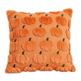 thumbnail image 2 of Pumpkin Throw Pillow 18 X 18 Inch Orange Plush Fall Decorative Pillow for Autumn Harvest Thanksgiving Home Couch Bedroom Living Room Decor, 2 of 8