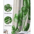 thumbnail image 6 of Saint Patrick's Day Blackout Curtains for Bedroom, Thermal Drapes, Spring Watercolor Shamrock Botanical Beige Black Out Curtains 63 Inch Long Room Darkening Kitchen Curtains 42"x63" 2 Panels, 6 of 8