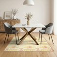 thumbnail image 3 of ODIKA 5'x7' Washable Area Rug School Door Pink Ribbon Yellow Pencil Academic Theme Cream Classroom for Small Living Room, Bedroom, Easy Care, Non-Shedding, Pet Friendly, 3 of 7