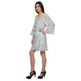 thumbnail image 4 of Moomaya Printed Robe For Girls Cotton Plus Size Nightwear Summer Bathrobes, 4 of 6