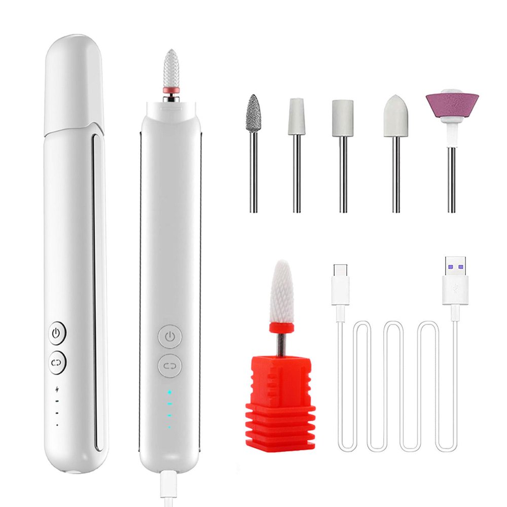 Vinmall Electric Cordless Nail Drill, Portable Rechargeable