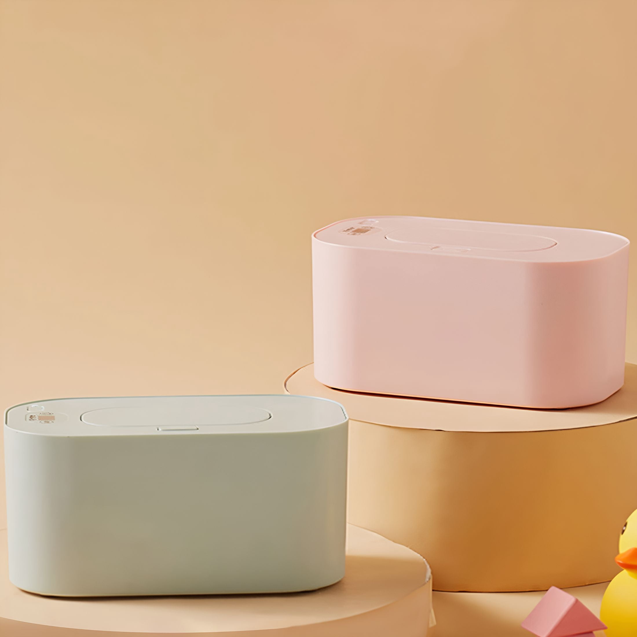 HIBIBUD Smart Car Tissue Warmer-Wipe Warmer for Vehicle And Home Use,Constant Temperature Moisturizing Box with Temperature Display,No Need Water And Sponge,Portable Insulated Wipes Holder