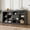 63”&Black, variant on Winkalon Modern Farmhouse 7-Cube Storage Organizer Bookcase, 71” Wide Bookshelf, Large Floor Standing Cubby Shelf Unit with Anti-Tip Kit for Home Office, Living Room, Bedroom,Black