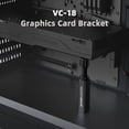 thumbnail image 3 of Support GPU VC-18 26 mm à 120 mm Réglable Vertical Télescopique Rotatif Support Support Porte-Cartes Vidéo VC-18-B, 3 of 6