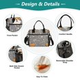 thumbnail image 3 of FORMRS Insulated Lunch Bag Unisex Large Capacity with Shoulder Strap, Gray Halloween Dancing, 3 of 6