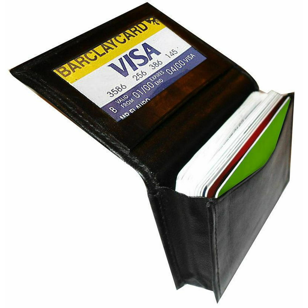 Marshal Wallet Genuine Leather Expandable Credit Card ID Business