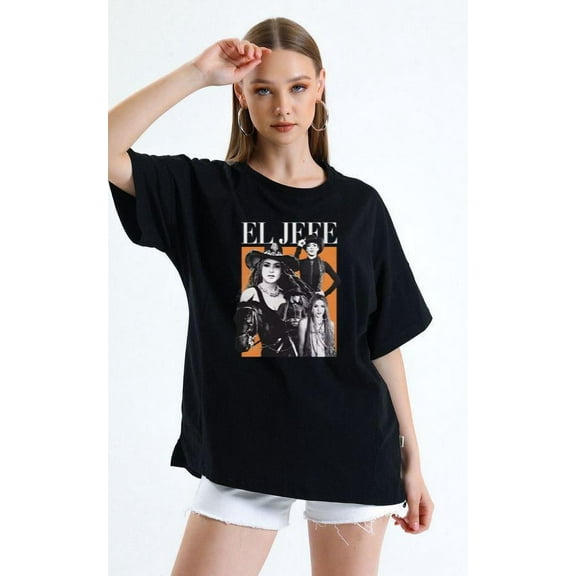 Shakira El Jefe Fuerza Regida Latin Music Pop Star T-Shirt, for men & women, up to size 5XL