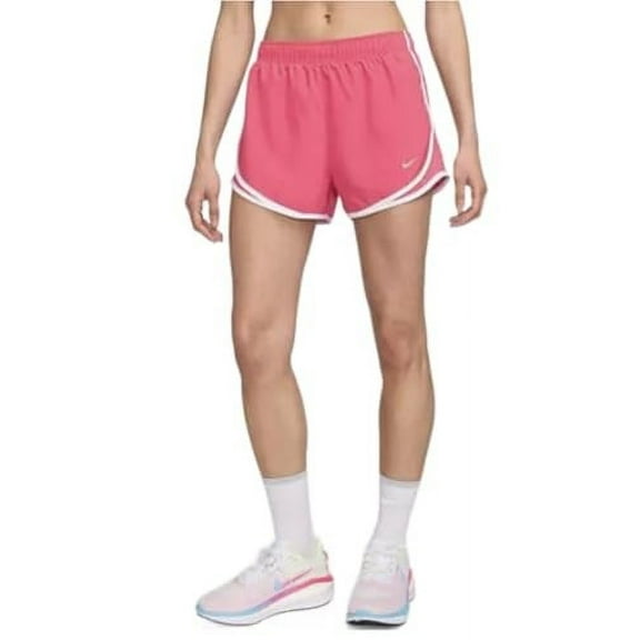 Nike Tempo Shorts Womens Medium Aster Pink Brief Lined Contrast Trim Active NWO3