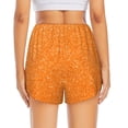 thumbnail image 4 of Goofa Orange Glitter2 Printed Women 2 in 1 Running Shorts,Quick Dry Athletic Workout Shorts,High Waisted Athletic Shorts with Liner Pockets-, 4 of 9