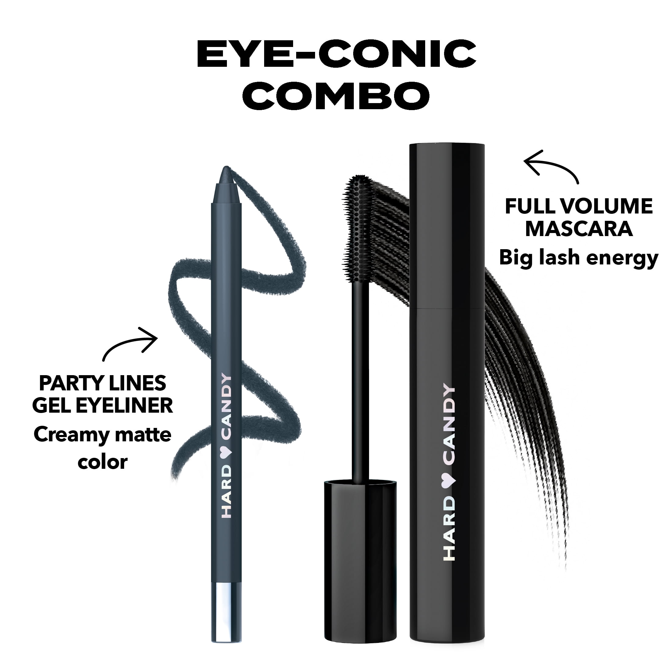 Hard Candy Party Lines Gel Eyeliner, Pencil Liner, 12HR Waterline Safe, Jailbreak, Matte Grey