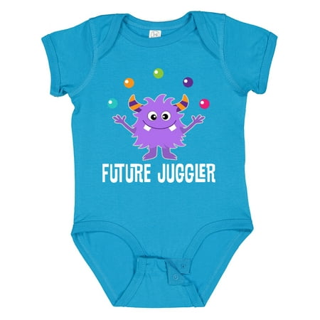 

Inktastic Juggling Monster Future Juggler Gift Baby Boy or Baby Girl Bodysuit