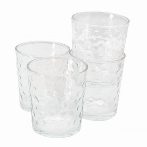 Gibson Home 141401.04 13.5 oz Bubble Double Old-Fashioned Glassware Set - 4 Piece